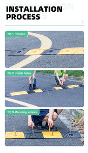 टिकाऊ सड़क सुरक्षा रबर गति हैम्प सड़क बैम्प्स - Product Image 5