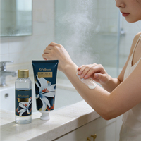 Ensemble de soins corporels de voyage biologiques à base de plantes de luxe personnalisé BLISS OEM |   Vente en gros d'usine |   Ensemble de 2 mini-lotions pour le corps pour enfants