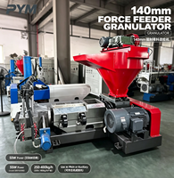 Granulateur plastique à vis simple de 140 mm, extrudeuse principale ou auxiliaire pour le recyclage du PP et du PE