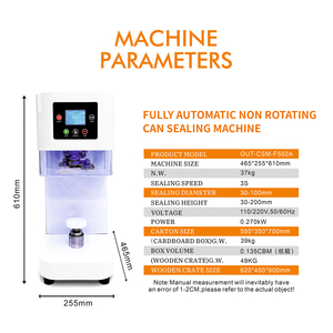 Hoogwaardige Blikafdichtmachine Automatische Drankblikafdichtmachine Voor Drankblikjes - Product Image 2