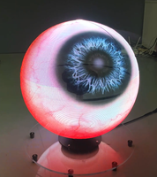Neuer 50cm Holographischer Ball 360-Grad-Hologramm-Lüfter 1536 LEDs Werbemaschine für Ladennutzung Deckenmontiertes Werbegerät