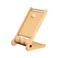 Griffoir vertical en sisal en forme de L pour chat, avec nid intégré, résistant à l'usure, sans éclats, pour affûter les griffes