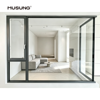 Ventanas Corredizas de Aluminio Modernas Personalizadas, Resistentes al Viento, Duraderas, Seguras, con Doble Acristalamiento, Ahorro de Energía, Ventanas Residenciales al por Mayor
