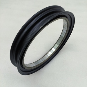 Jante extérieure de moteur de trottinette électrique 12 pouces avec acier magnétique, jante en acier pour roue arrière, trous de moyeu de roue de moteur à disque complet - Product Image 4