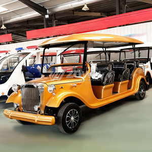 Customizable Retro Electric Classic Sightseeing Car 6 Seats Vintage Tour Shuttle with <b>72V</b> <b>Battery</b> 100km Range for Hotel - Product Image 4