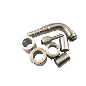 Raccord de tuyau hydraulique à sertir de type H en acier inoxydable 304 316, embout de raccordement pour tuyau d'huile haute pression - Product Image 1