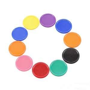 Fichas de Recompensa Redondas de Plástico Personalizables con Diseños Coloridos, Aptas para Juegos de Mesa y Bandejas de Fichas de Póker - Product Image 2