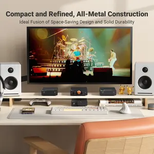 Préamplificateur HiFi Fosi Audio P4 : 3 entrées RCA, op-amps interchangeables, égaliseur/bypass, contrôle des aigus et des basses pour systèmes audiophiles - Product Image 5