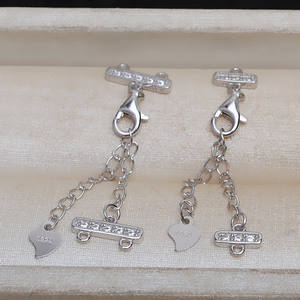 Boucle de collier et de bracelet en argent S925, simple ou double rangée, accessoire DIY pour chaîne de pull, tête 4200, composants de bijoux - Product Image 3