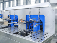 Machine de lavage de caisses à double voie 1500 pièces/heure, machine de nettoyage de barquettes alimentaires, machine de lavage de plateaux de cuisson, laveuse de plateaux à œufs