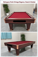 Table de billard américaine professionnelle de 9 pieds en ardoise, haute qualité, pour billard à 8 et 9 boules, avec accessoires complets, prix usine
