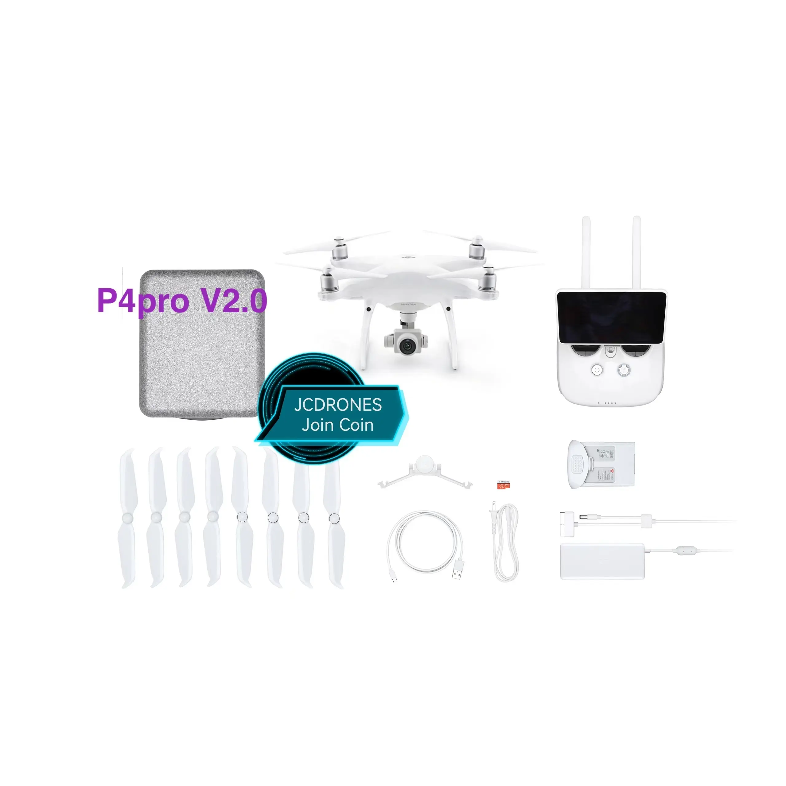 In stock DJI Phantom 4 PRO V2.0 with bright screen remote control 4k Camera Vision