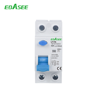 EBASEE VT7R 2P Type A Disjoncteur différentiel RCCB 30mA IEC-61008 25A/40A/63A Rail DIN OEM/ODM Vente directe usine