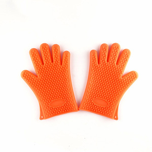 Gant de <span class=keywords><strong>cuisine</strong></span> antidérapant en silicone résistant à la <span class=keywords><strong>chaleur</strong></span>, multi-usages, avec logo personnalisé, vente en gros d'usine, durable - Product Image 2