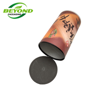 Tube d'emballage en papier à décoller facile à ouvrir Le carton recyclé peut emballage Tube cylindre de qualité alimentaire pour chips de pomme de terre