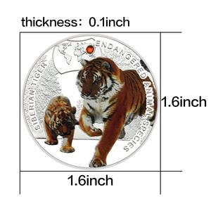 Monedas de Metal Personalizadas al por Mayor, Monedas de Recuerdo de Animales con Esmalte, Artesanías Metálicas - Product Image 4