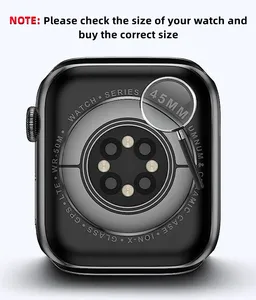 Étui métallique 2-en-1 à couverture intégrale + <span class=keywords><strong>film</strong></span> en verre trempé pour montre 46mm/45mm/44mm/42mm/41mm/40mm – Transformez votre montre en Ultra - Product Image 6