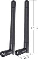 Antenne WiFi 2.4GHz 5GHz 5.8GHz en caoutchouc ABS avec connecteur RP, gain 2dBi/3dBi/5dBi, VSWR 1.5, 50 ohms