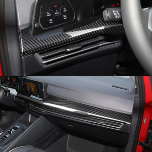 ชุดแต่งคอนโซลกลางคาร์บอนไฟเบอร์ Shasha สำหรับตกแต่งภายในรถยนต์ Golf 8 MK8 ปี 2019-2024 - Product Image 2
