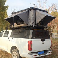 Carpa de Techo Rígida Plegable de Doble Capa para las Cuatro Estaciones, para 2-4 Personas, Impermeable, para SUV y Camping