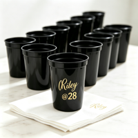 Gobelets en plastique personnalisés 350 ml (12 oz) uniques, étanches, pour faveurs de mariage romantiques, gobelets de stade givrés personnalisés pour la bienvenue à la maison, Noël