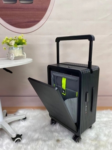 <span class=keywords><strong>Valigia</strong></span> Moderna di Grande Capacità in ABS+PC con Ruote Silenziose, Robusta e Resistente, Apertura Frontale per Donne - Product Image 4