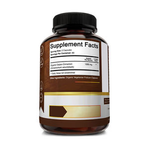 Cápsulas de canela de Ceilán orgánicas personalizadas OEM y ODM para la salud de las articulaciones, suplementos herbales disponibles, cápsulas vegetarianas para adultos - Product Image 3