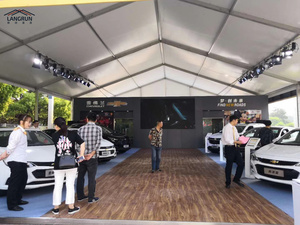 Couverture en tissu PVC de tente de chapiteau d'exposition de voiture hautement durable - Product Image 4