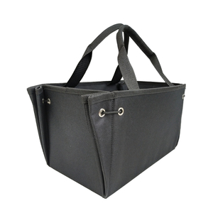 Boîte de rangement pliable en tissu Oxford, fermeture à glissière, stylisée, en polyester. - Product Image 2