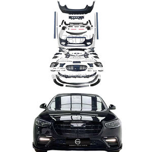 Paraurti anteriore posteriore per Auto paraurti anteriore automatico per <span class=keywords><strong>Mercedes</strong></span> w223 2020 aggiornamento <span class=keywords><strong>classe</strong></span> <span class=keywords><strong>S</strong></span> per reggiseno Bus body kit minigonne laterali punta diffusore - Product Image 1