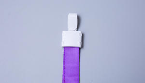 للبيع بالجملة بالجملة بالجملة أحداث المعرض ذات الألوان الصلبة السميكة الطويلة حبل عادي طويل سادة حبل قصير عريض مع خطاف بلاستيكي أبيض - Product Image 3