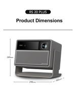 Projecteur intelligent XGIMI RS20 Plus avec technologie Tri-Laser 4K natif |   3000 lumens ISO, contraste élevé 10000:1, WiFi 6, home cinéma Ultra HD