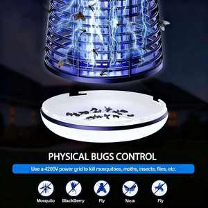 Nueva Lámpara Trampa para Moscas LED de Interior, Alimentada por USB, Impermeable, Portátil, Material ABS, Mata Moscas para Exteriores - Product Image 4