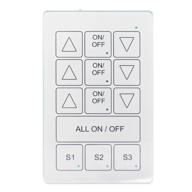 Factory customized smart glass switch panel touch panel white silk screen panel