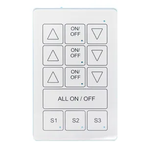 Factory customized smart glass switch panel touch panel white silk screen panel