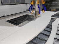 Routeur CNC automatique de comptoir avec fonction de polissage des bords et de rainurage pour drainages |   GSY-3015PLUS |   Moteur de broche 7,5 kW |   Moteur servo