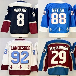 Maillots de hockey cousus pour hommes Nathan MacKinnon <span class=keywords><strong>Martin</strong></span> Necas Peter Forsberg Gabriel Landeskog Cale Makar Joe Sakic Valeri Nichushkin - Product Image 1