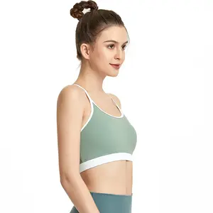 Chaleco deportivo de Yoga para mujer, ropa de gimnasia con contraste de Color, espalda de belleza, Popular