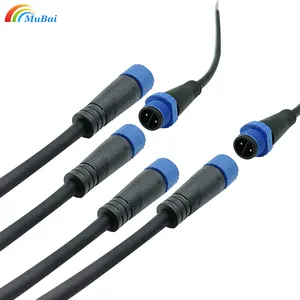 Electrical Power Wire Cable Connector IP68 Waterproof Connector 2Pin For Outdoor Underwater LED Lighting Use