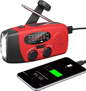 <span class=keywords><strong>Radio</strong></span> d'urgence portable solaire 2000mAh, chargeur USB, <span class=keywords><strong>radio</strong></span> AM FM météo avec lampe torche LED SOS pour les urgences en plein air - Product Image 3