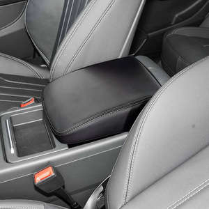 Funda para reposabrazos Audi Q5 Q5L 2018-2025 de cuero de microfibra, cubierta no extraíble para almacenamiento central - Product Image 2