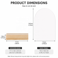 Panneau de table en bois vierge personnalisable par sublimation, support d'affichage en bois imprimable pour mariage, restaurant, café, menu, décoration de maison et de bureau