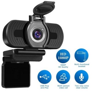 เว็บแคม 1080P HD กล้อง USB 2MP 30FPS สตรีมมิ่งสดสำหรับการสนทนาทางวิดีโอบนคอมพิวเตอร์ - Product Image 1