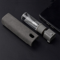 Spray nettoyant pour écran de téléphone 2 en 1, outil de dépoussiérage pour écran de téléphone portable, ensemble de tissus en microfibre, artefact de nettoyage