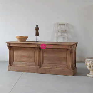 Mostrador de Recepción Moderno Yicheng Beauty para Salón, Hogar, <span class=keywords><strong>Bar</strong></span> y Dormitorio, Material de Madera con Múltiples Espacios de Almacenamiento - Product Image 4