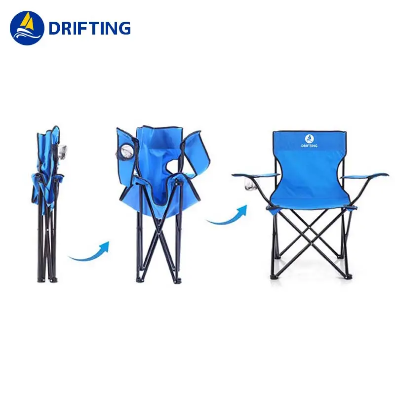 Wholesale Armrest Leisure Chair Folding Chair Durable Portable Fishing Chair Foldable Camping Armchair Outdoor Supplies Direct