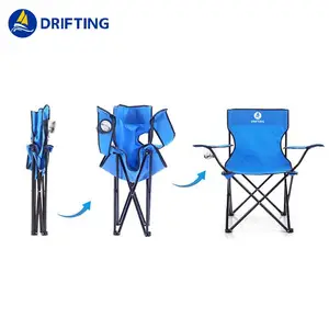 Groothandel Armsteun Vrijetijdsbesteding Stoel Klapstoel Duurzaam Draagbare Vissen Stoel Opvouwbare Camping Fauteuil Outdoor Benodigdheden Direct