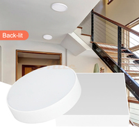 Plafonnier LED encastré en aluminium pour intérieur, 6W 12W 18W 24W SMD, carré ou rond, pour maison ou bureau, fin et élégant