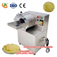Machine à découper les légumes en acier inoxydable commercial, épaisseur réglable de 2 à 10 mm, pour les chips de plantain, cuisine de restaurant