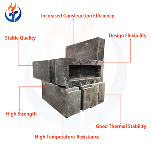 Nhà Máy Outlet nhiệt chống sốc gạch cháy 100 + chu kỳ độ bền đúc sẵn gạch chịu lửa với dịch vụ cắt - Product Image 5